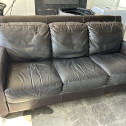 Leather couch