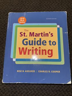 St. Martins guide to writing 11th edition
