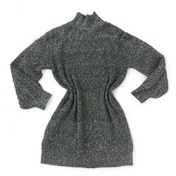 Shein Grey Turtleneck Sweater Dress