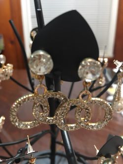 Rhinestone earrings new