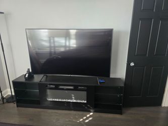 Fireplace tv stand only