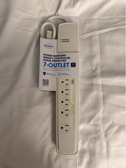Uninex 7-Outlet Surge Protected Power Strip