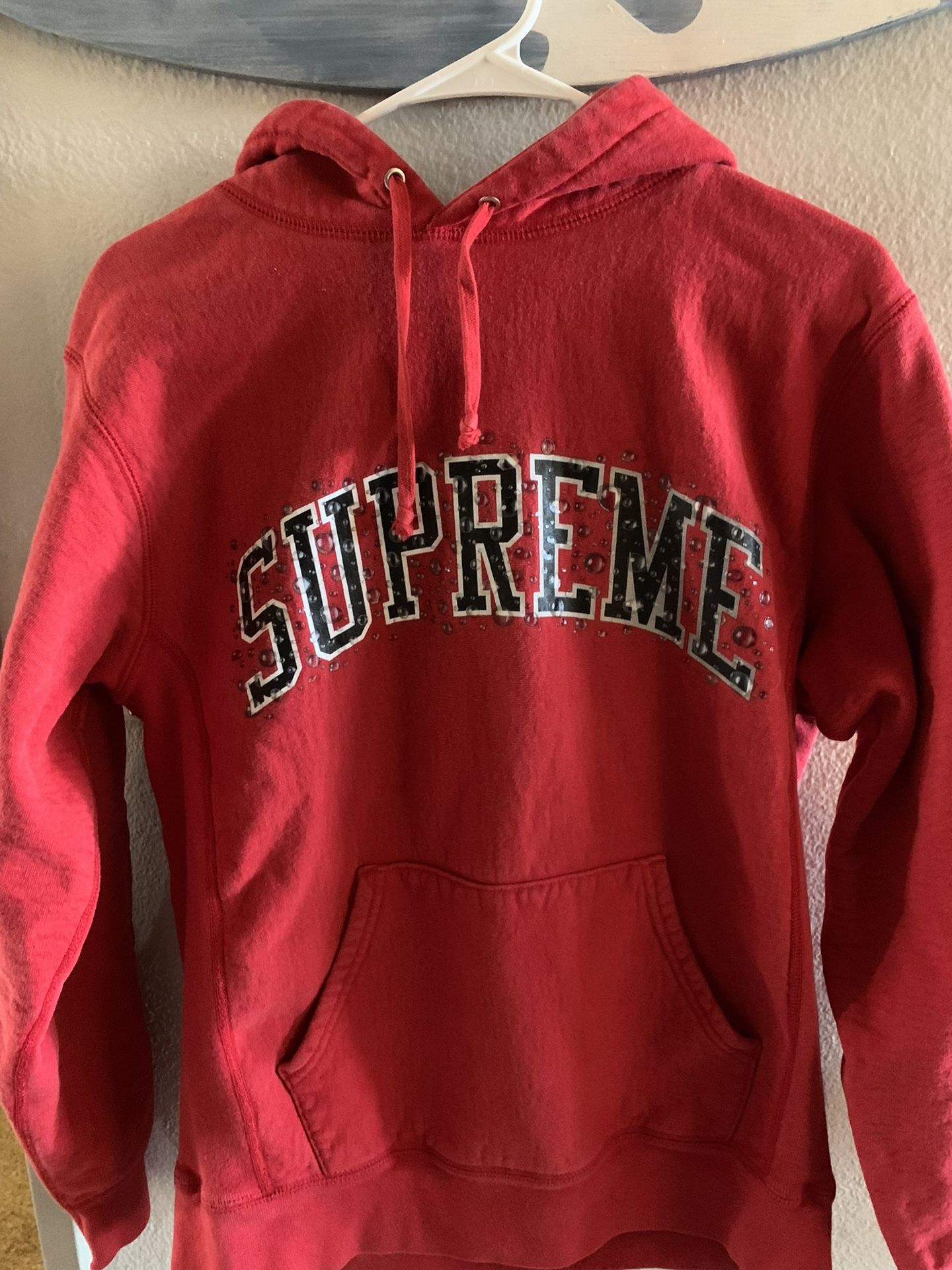 Supreme Water Arc Red Hoodie