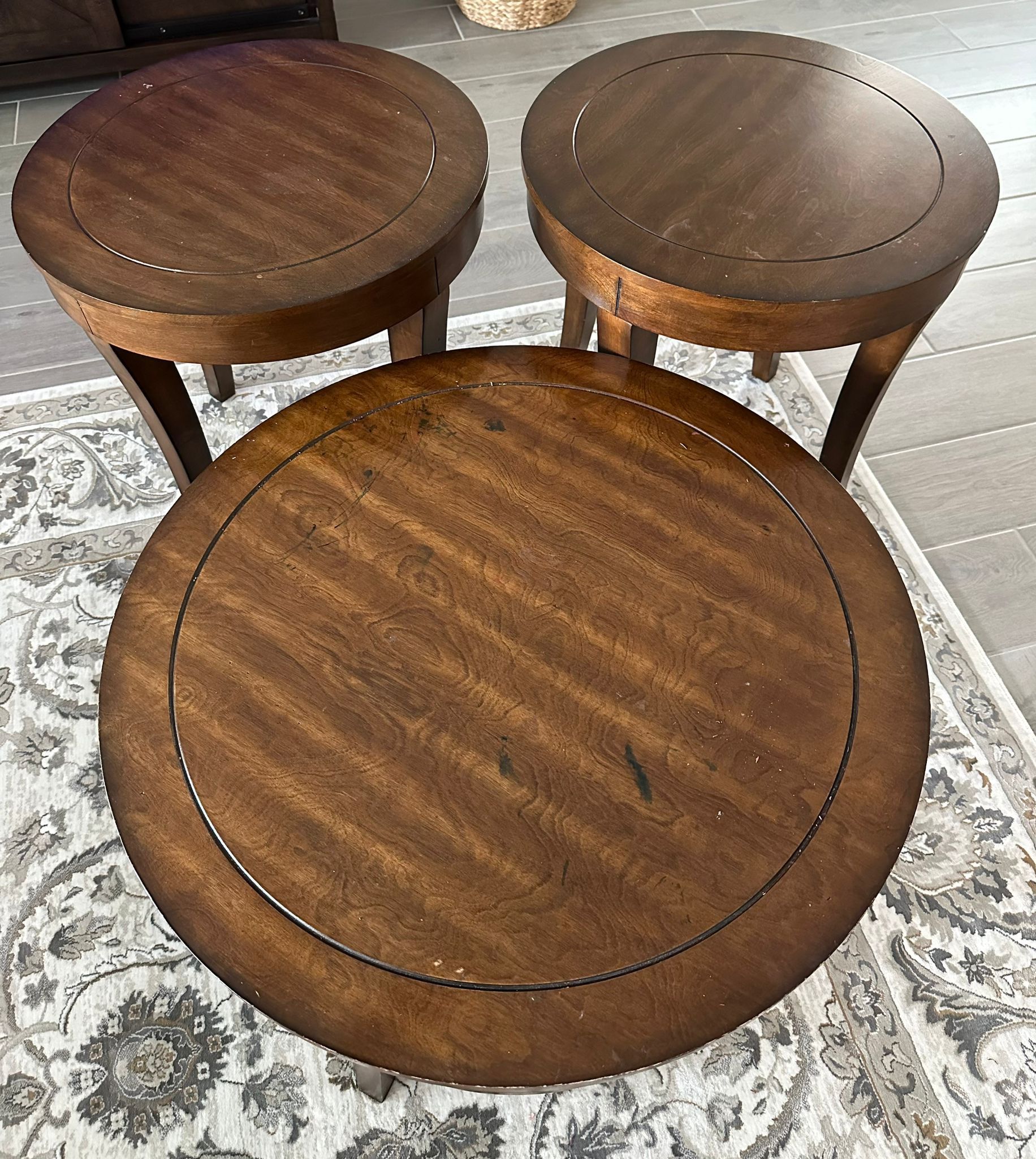 Coffee Table And 2 End Tables Set For Sale