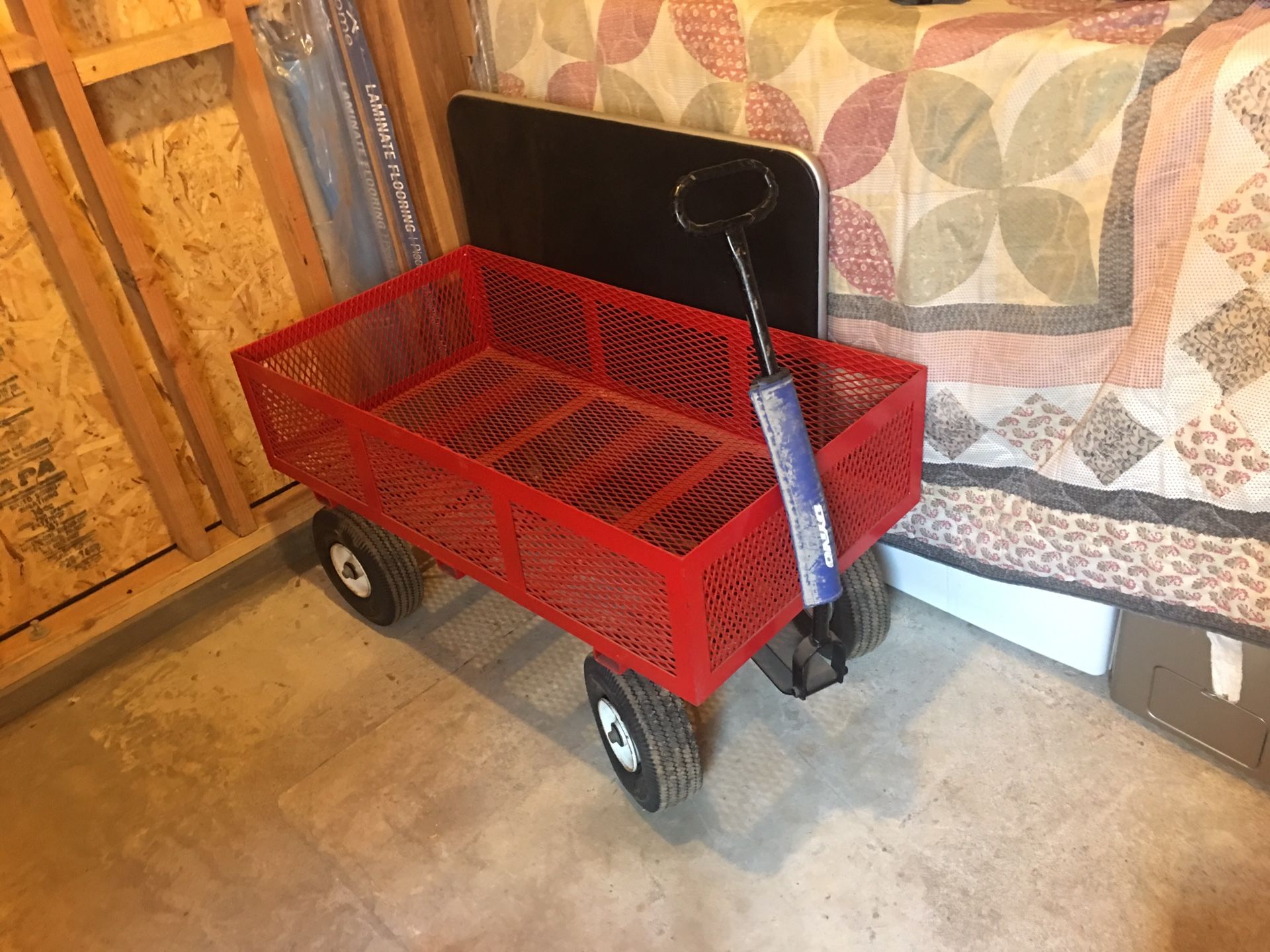 Custom red wagon