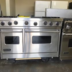 VIKING 48”WIDE ALL GAS RANGE STOVE WITH GRIDDLE/GRILL 
