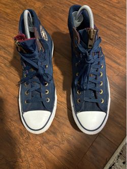 Rare Converse Chuck Taylor All Star MA-1 Zipper Navy Hi Top Unisex Sneakers Mens Size 11 Women’s 13