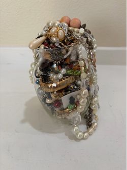 Mystery Jar Vintage Costume Jewelry -3 lbs