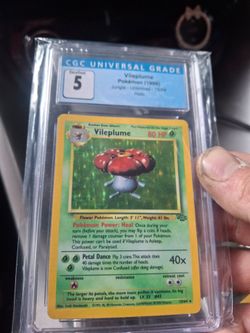 1999 Pokemon Jungle Vileplum Holo CGC 5