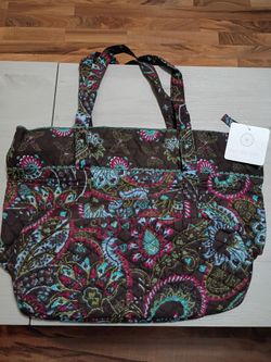 Cul-de-Sac Quilted Paisley Tote Bag