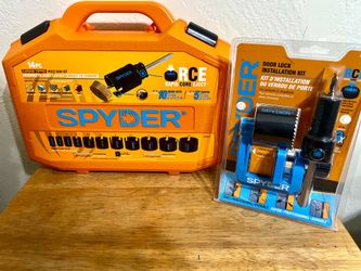SPYDER TOOLS-Hole Saw Kit + Door Lock Installation Kit