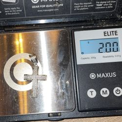 10k Gold Diamond Cross 