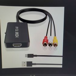 HDMI To RCA Coverter, HDMI -> AV Adapter New To Old Tech