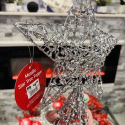 🎄 Metallic Star Tree Topper ✨ 🎄