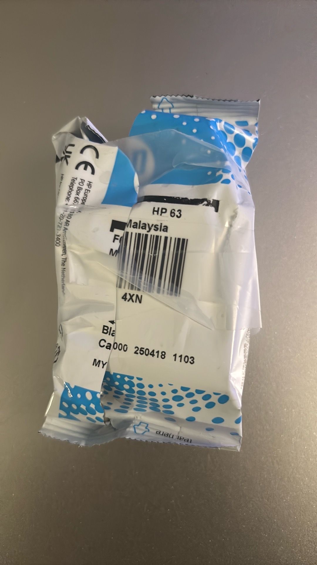 Hp ink 63 Black