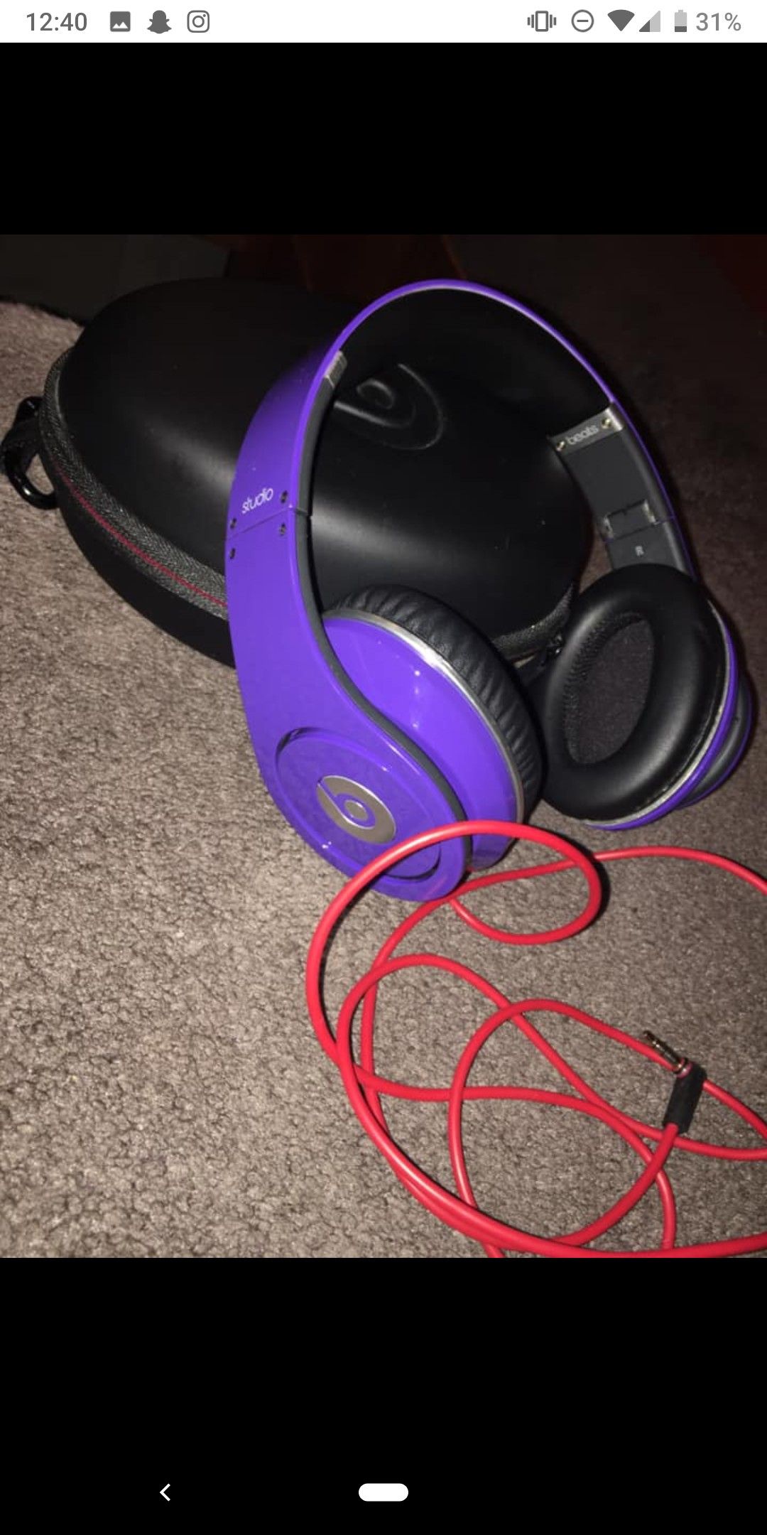 Beats by Dr. Dre Wired Over Ear Headphones with case TESTED