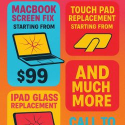 MacBook Repair , TOUCHPAD, Screen Fix And More 