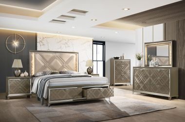 Violet 4pc Bedroom set. An elegant Set for your bedroom. $1995. Delivery & Financing Available!
