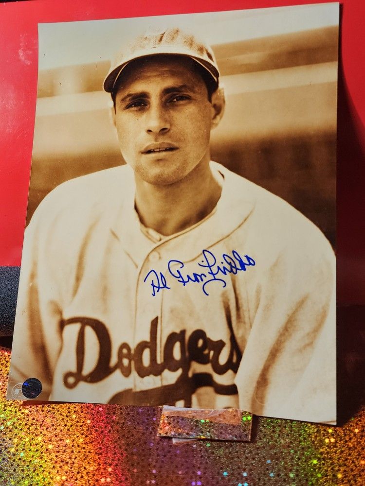 AL GIONFRIDDO BROOKLYN DODGERS SIGNED AUTOGRAPHED 8x10 PHOTO W/COA