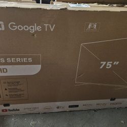 New In Box 75 Inch FDP GOOGLE 4K SMART UHD TV