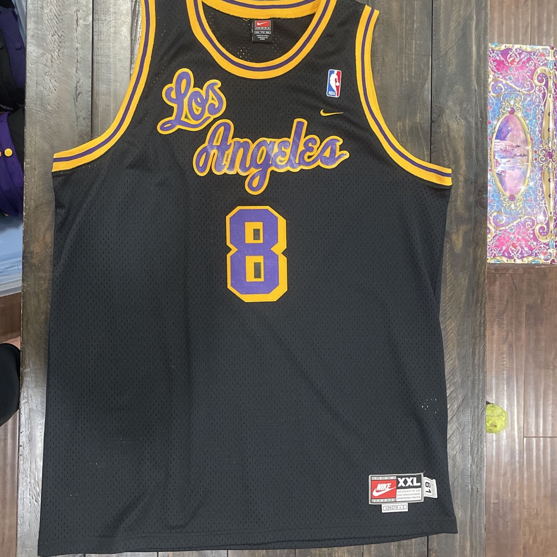 Vintage Kobe Bryant Los Angeles Lakers Jersey #8 Purple Champion