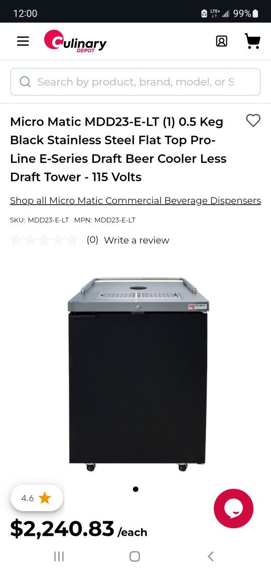 Micromatic MDD23 Kegerator