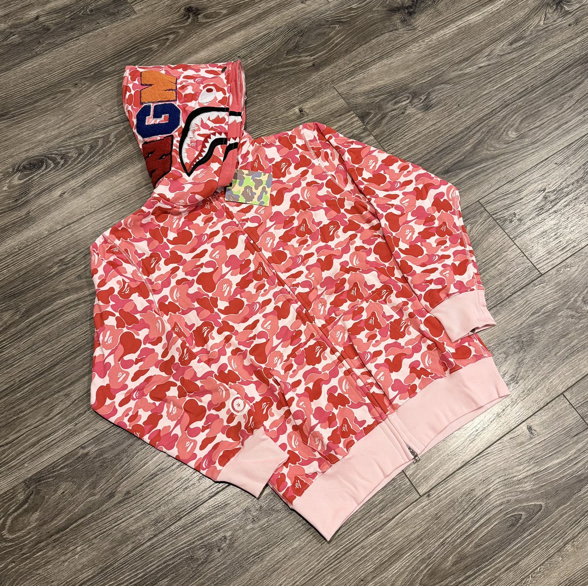 Bape Pink Shark Jacket