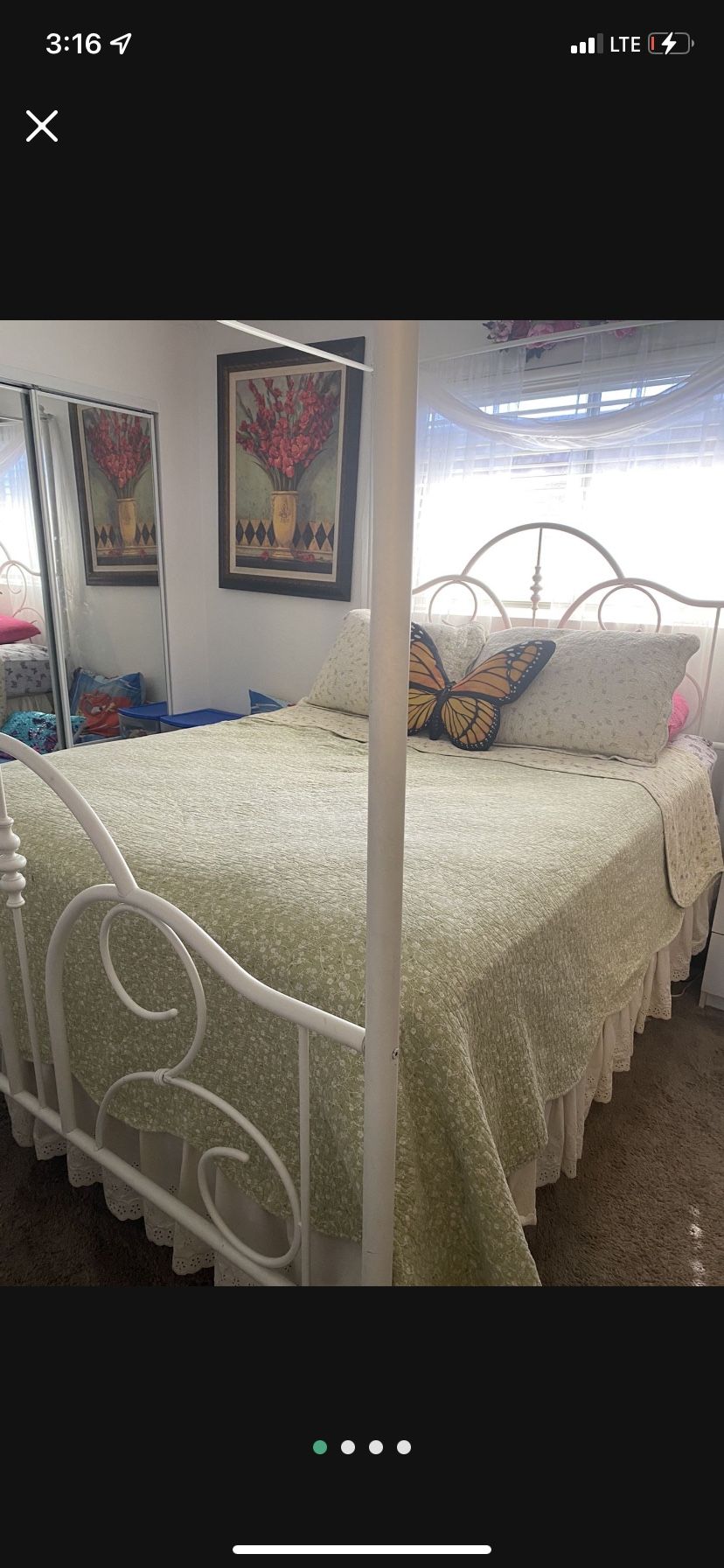 Queen Bed  With Mattresses