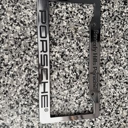 Porsche OEM License Plate Frame
