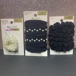 3 Scunci Hair Ties Packs