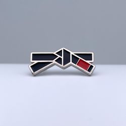 Brazilian Jiu Jitsu Black Belt Enamel Pin