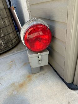 Red Railroad Light Signal