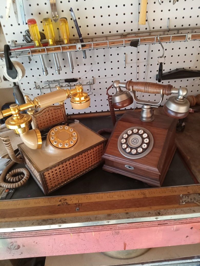 Vintage Cradle Telephones (2)