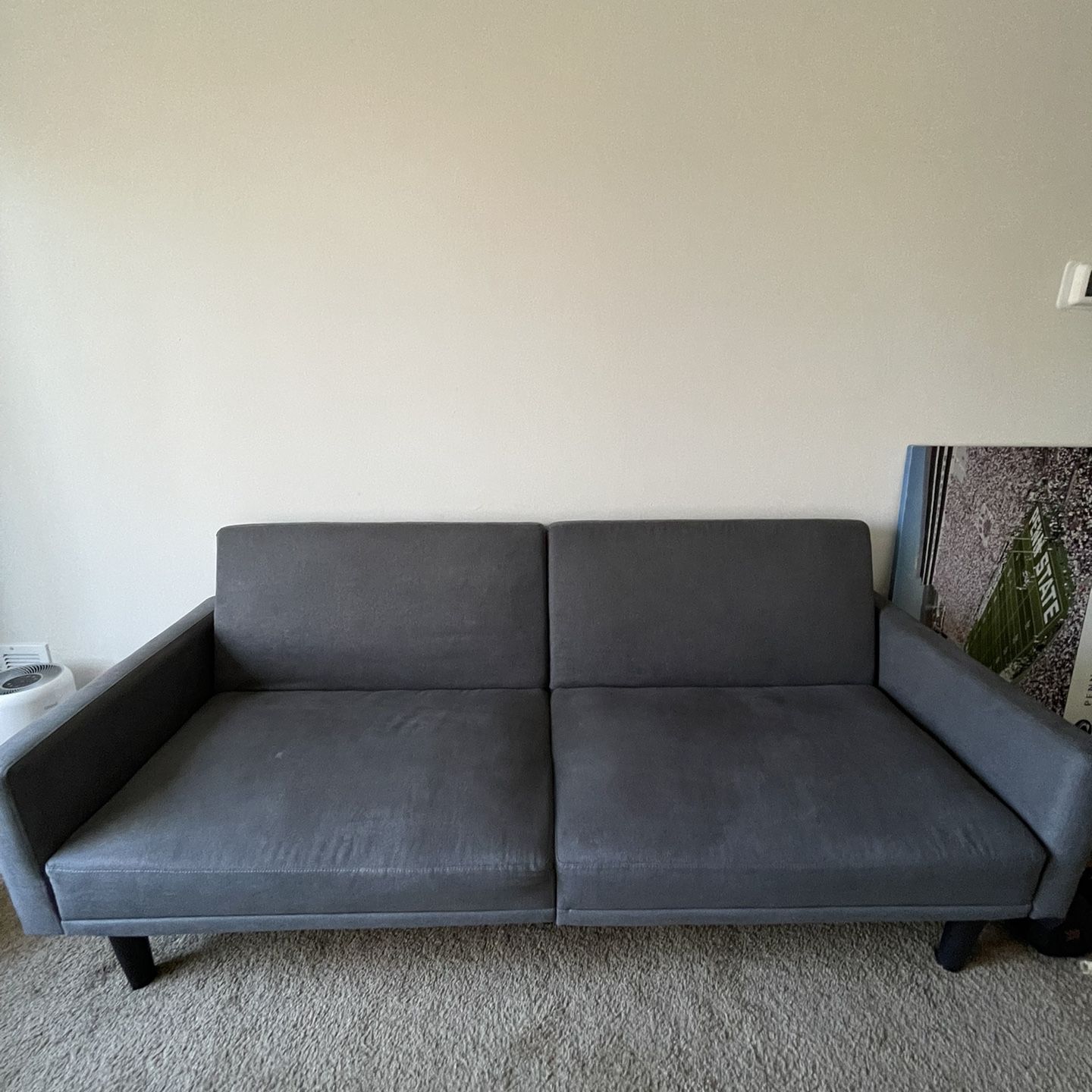 Grey Futon Sofa with Arms - Room Essentials