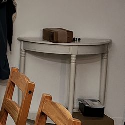 White Entry Table 