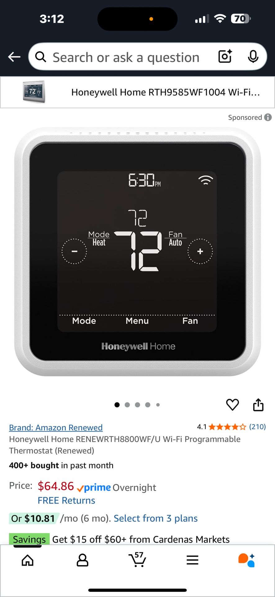 Honeywell Thermostat