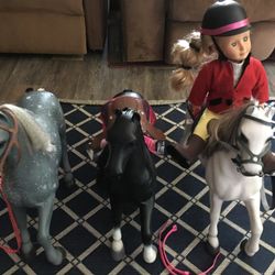 Our Generation Bundle Horses Doll Stable