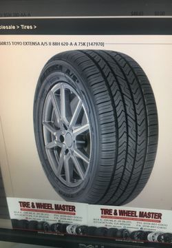 1956015 BRAND NEW TIRE TOYO 75K WARRANTY