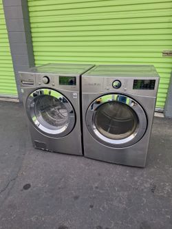 Lg stainless steel washer and dryer
