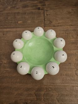 Ceramic Golf Ball Novelty Ashtray
