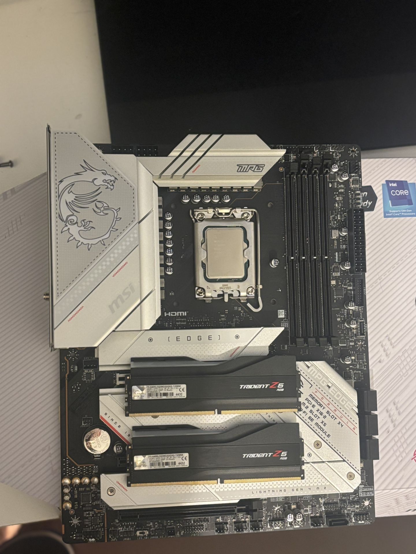 Intel i7 14 Gen. With Mobo And Ddr5 Ram 6400hz CL32