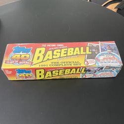 Topps 1991 Major League Baseball Cards - SEALED