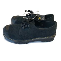 Doc Martens 1461 Black Steel Toe Suede Oxfords Men’s Size 14 Dr. Marten Bex Bump Air Cushion Sole