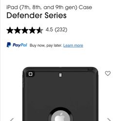 Otter box Defender Cover For 9th Gen iPad