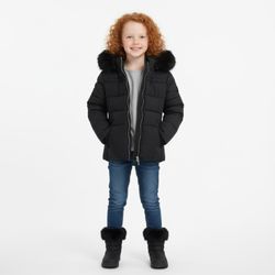 ~New~ ZeroXposur Girls Warm Hooded Puffer Coat Black