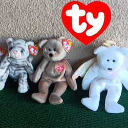 TY Beanie Babies Retired w/ Some Tag Errors!