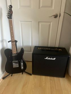 Fender Telecaster and Marshall Code50 Amplifier