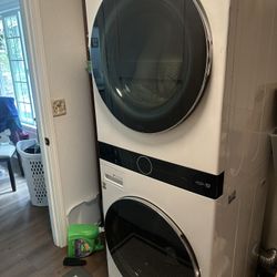 LG  Tower  Washer, And Dryer