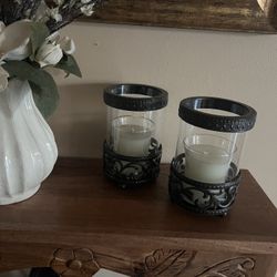 Home Interiors Set Candelabros 