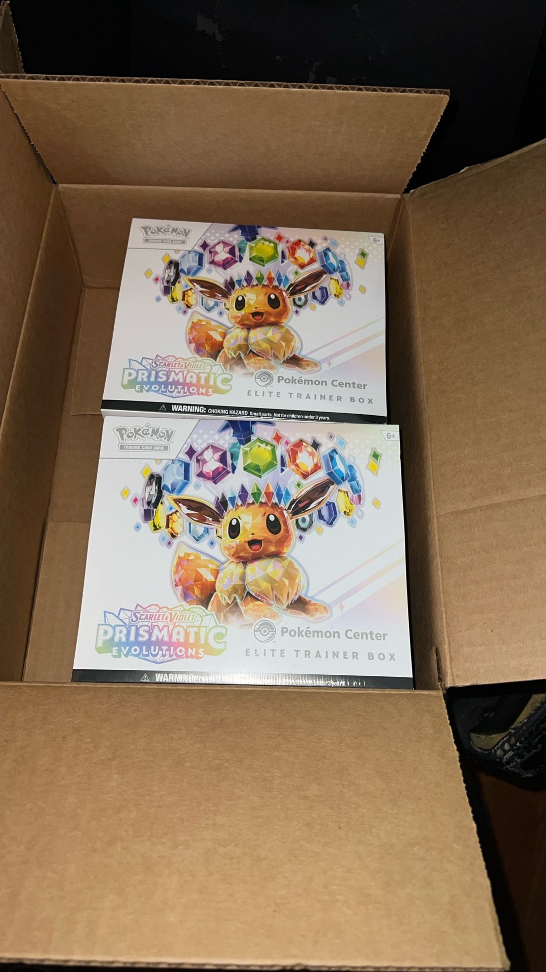 pokémon center prismatic etbs x2